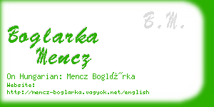 boglarka mencz business card